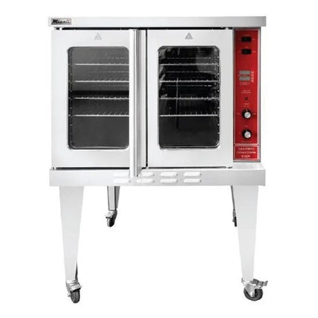 Migali C-CO1-NG Single Full Size Natural Gas Convection Oven - 46,000 BTU - Kitchen Pro Restaurant Equipment