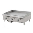 Migali C-G36T 36" Gas Countertop Griddle with Thermostatic Controls - 75,000 BTU - Kitchen Pro Restaurant Equipment