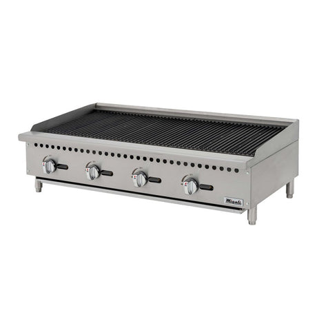 Migali C-RB48 48" Gas Countertop Radiant Charbroiler 148,000 BTU - Kitchen Pro Restaurant Equipment