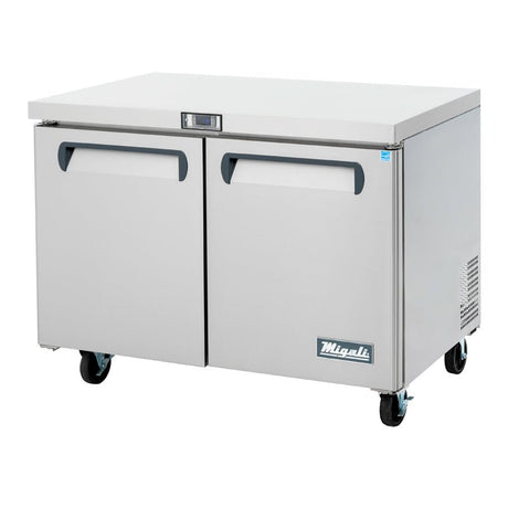 Migali C-U48F-HC 2- Door Undercounter Freezer – 12 Cu Ft - Kitchen Pro Restaurant Equipment