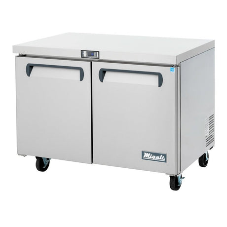 Migali C-U48R-HC 2-Door Undercounter Refrigerator – 12 Cu Ft - Kitchen Pro Restaurant Equipment