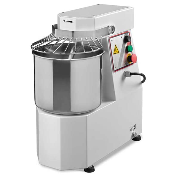 Omcan 18637 22 lb. Heavy Duty Two Speed Spiral Dough Mixer - 208V, 3 Phase - Kitchen Pro Restaurant Equipment