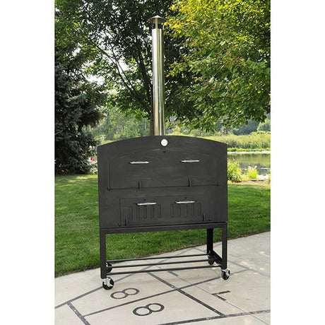 Omcan 31313 Outdoor Wood Burning Oven With Stainless Steel Oven Shelf 46 inches - Kitchen Pro Restaurant Equipment