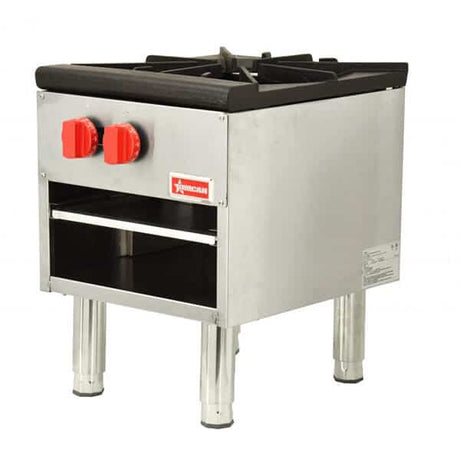Omcan 37525 Natural Gas Stock Pot Range - 100,000 BTU - Kitchen Pro Restaurant Equipment