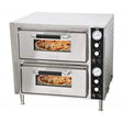 Omcan 39580 18" Commercial Double Deck Countertop Pizza Oven - 240V, 3200W - Kitchen Pro Restaurant Equipment