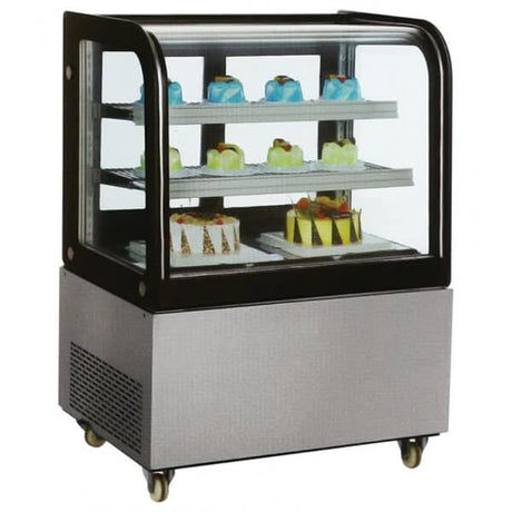 Omcan 40519 370 L/13 CU FT ?Refrigerated Cake Display Case - 110V/60/1 - Kitchen Pro Restaurant Equipment