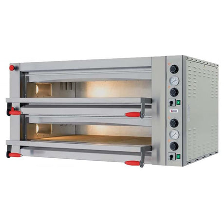 Omcan 40638 Pizza Oven Double Chamber Pyralis Series 13200W - Kitchen Pro Restaurant Equipment