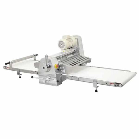 Omcan 42154 Countertop Reversible Dough Sheeter 108" Conveyor Lenght 0.5HP - Kitchen Pro Restaurant Equipment