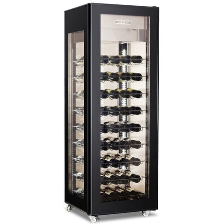 Omcan-43458 Wine Cooler Single Zone 26-inch 81 Bottle - Kitchen Pro Restaurant Equipment