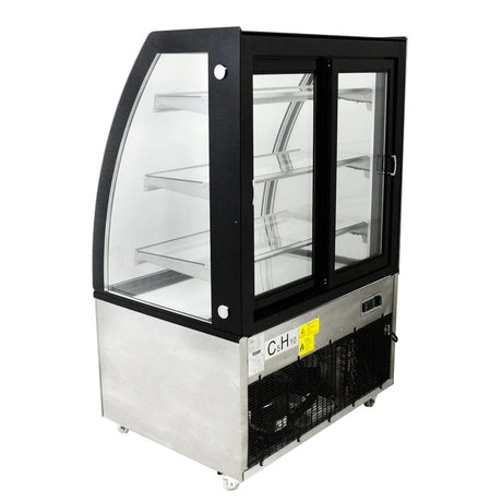 Omcan 44387 36" Curved Front Glass Refrigerated Display Case RS-CN-0271 - Kitchen Pro Restaurant Equipment