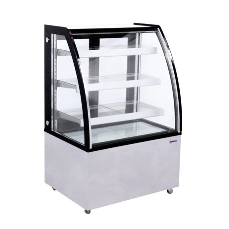 Omcan 44387 36" Curved Front Glass Refrigerated Display Case RS-CN-0271 - Kitchen Pro Restaurant Equipment