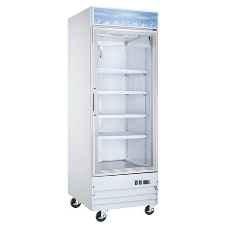Omcan 50030 Glass Door Reach-In Freezer - 23 Cu Ft - Kitchen Pro Restaurant Equipment