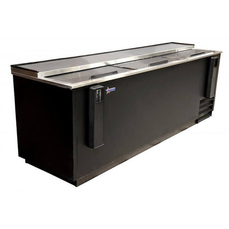 Omcan 50041 95.2" Black Horizontal Bottle Cooler - Kitchen Pro Restaurant Equipment