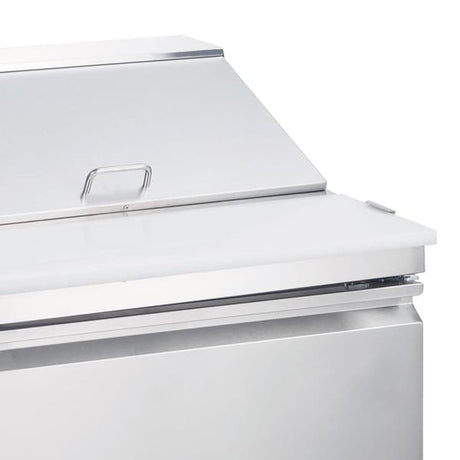 Omcan 50045 27.5" 1 Door Sandwich Refrigerated Prep Table - 5.7 Cu Ft - Kitchen Pro Restaurant Equipment