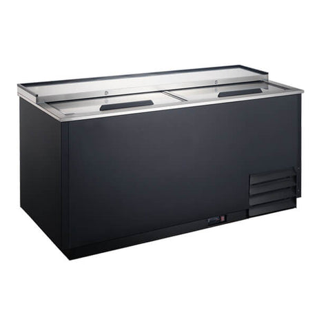 Omcan 50074 49.5" Black Horizontal Bottle Cooler - Kitchen Pro Restaurant Equipment
