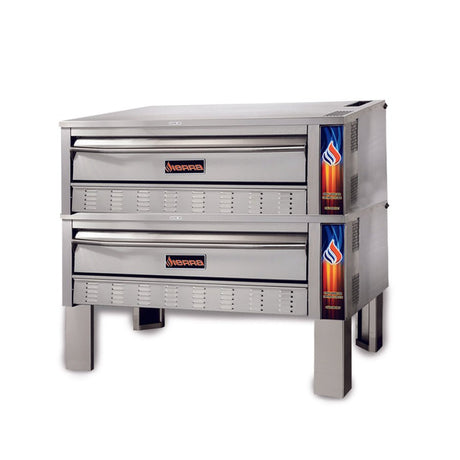 Sierra Range SRPO-48G-2 Double Pizza Deck Oven, Natural Gas - Kitchen Pro Restaurant Equipment
