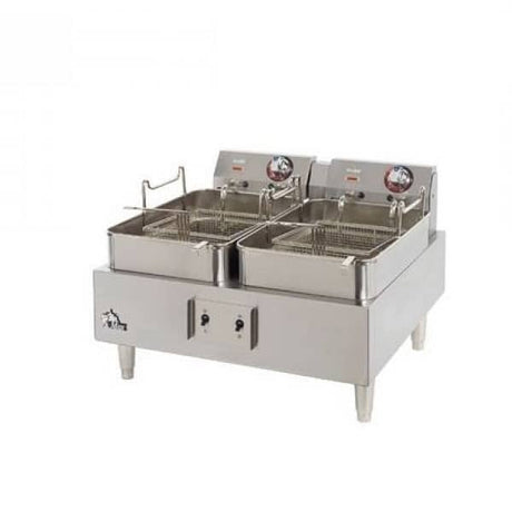 Star 530TF Twin Pot Single Basket Electric Countertop Fryer - 208/240V - Kitchen Pro Restaurant Equipment