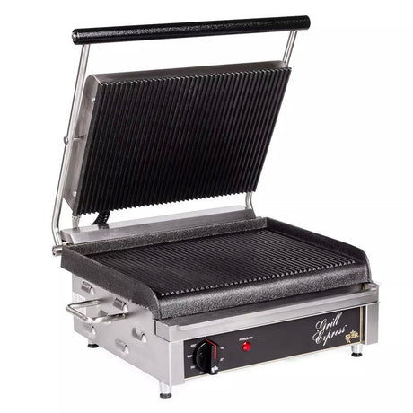 Star GX14IG Countertop Sandwich Grill with Grooved Plates-240V, 2800W - Kitchen Pro Restaurant Equipment