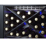 Summit SCR610BLXPNR 24" One Section Wine Cooler (1) Zone - 40 Bottle Capacity, 115v - Kitchen Pro Restaurant Equipment
