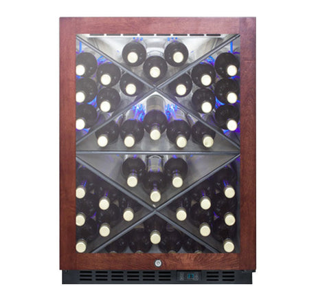Summit SCR610BLXPNR 24" One Section Wine Cooler (1) Zone - 40 Bottle Capacity, 115v - Kitchen Pro Restaurant Equipment