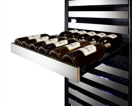 Summit SWCP1988T 24" Black Triple Zone Wine Cellar Cabinet - Kitchen Pro Restaurant Equipment