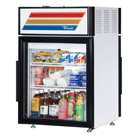 True GDM-05PT-HC-TSL01 24" Countertop Refrigerator with Pass Thru Access, White, 115v - Kitchen Pro Restaurant Equipment