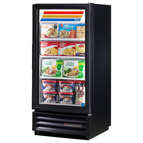 True GDM-10F-HC-TSL01 25" One-Section Glass Door Freezer Merchandiser with LED Lighting - 115V - Kitchen Pro Restaurant Equipment