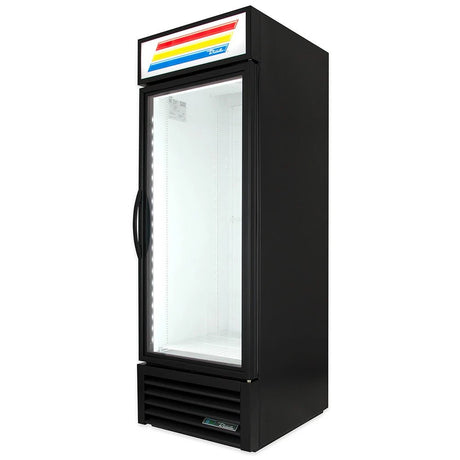 True GDM-23F-HC-TSL01 27" One Section Display Freezer with Swing Door - Bottom Mount Compressor, Black, 115v - Kitchen Pro Restaurant Equipment