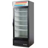 True® GDM-26-HC~TSL01 Black Glass Door Refrigerated Merchandiser with LED Lighting 30 Inches - 26 Cu Ft - Kitchen Pro Restaurant Equipment