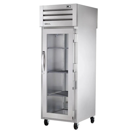 True STG1RPT-1G-1S-HC 27 1/2" One Section Pass Thru Refrigerator, (1) Right Hinge Glass Door, 115v - Kitchen Pro Restaurant Equipment