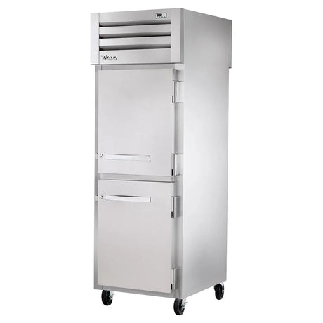 True STG1RPT-2HS-1G-HC 27 1/2" One Section Pass Thru Refrigerator, (2) Right Hinge Solid Doors, 115v - Kitchen Pro Restaurant Equipment