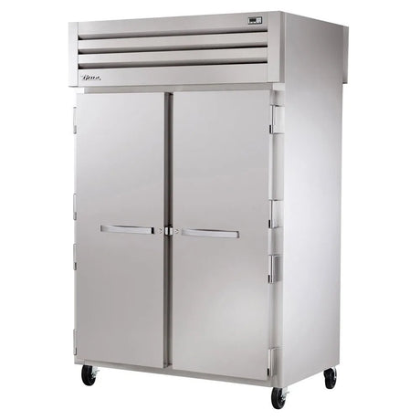 True STG2RPT-2S-2G-HC 52 3/5" Two Section Pass Thru Refrigerator, (2) Left/Right Hinge Solid Doors, 115v - Kitchen Pro Restaurant Equipment