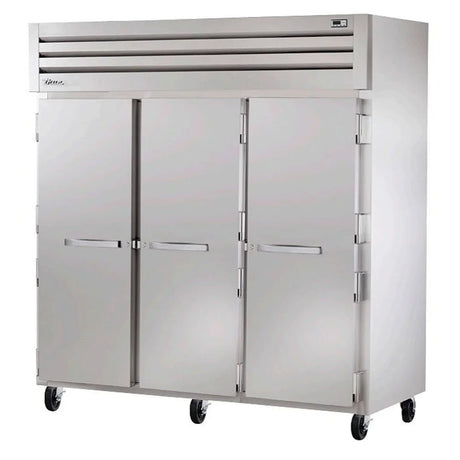 True STG3F-3S 78" Three Section Reach In Freezer, (3) Solid Doors, 208v - Kitchen Pro Restaurant Equipment
