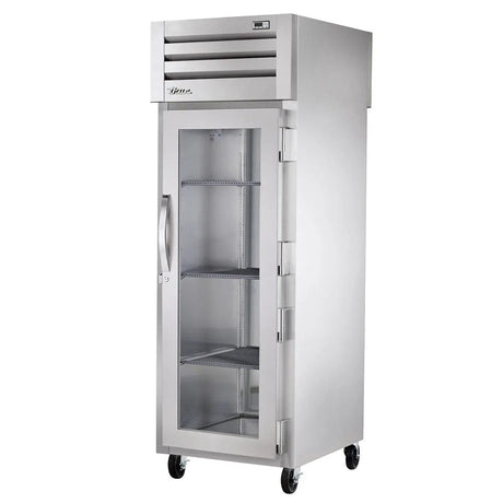 True STR1RPT-1G-1S-HC 27 1/2" One Section Pass Thru Refrigerator, (1) Right Hinge Glass Door, 115v - Kitchen Pro Restaurant Equipment