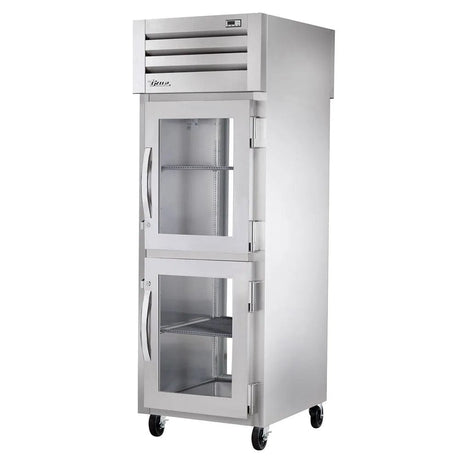 True STR1RPT-2HG-1G-HC 27 1/2" One Section Pass Thru Refrigerator, (2) Right Hinge Glass Doors, 115v - Kitchen Pro Restaurant Equipment