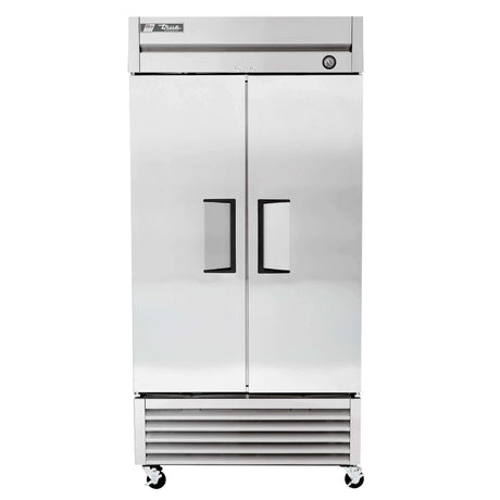 True® T-35-HC Two Section Solid Door Reach in Stainless Steel Refrigerator 40" - 35 Cu Ft - Kitchen Pro Restaurant Equipment
