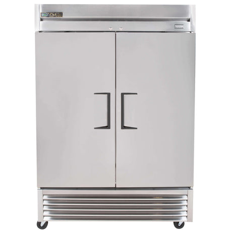 True® T-49-HC Two Section Solid Door Reach in Stainless Steel Refrigerator 54" - 49 Cu Ft - Kitchen Pro Restaurant Equipment