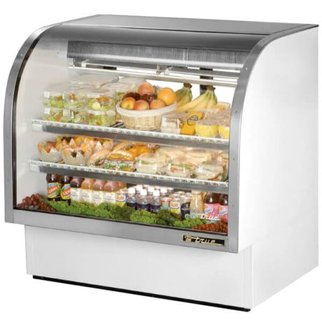 True TCGG-48-LD Refrigerated Deli Case with Curved Glass 48 inch - Kitchen Pro Restaurant Equipment