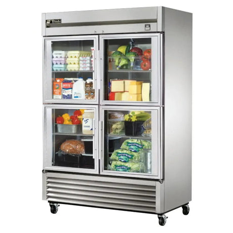 True TS-49G-4-HC-FGD01 54 1/10" Two Section Reach In Refrigerator - Kitchen Pro Restaurant Equipment