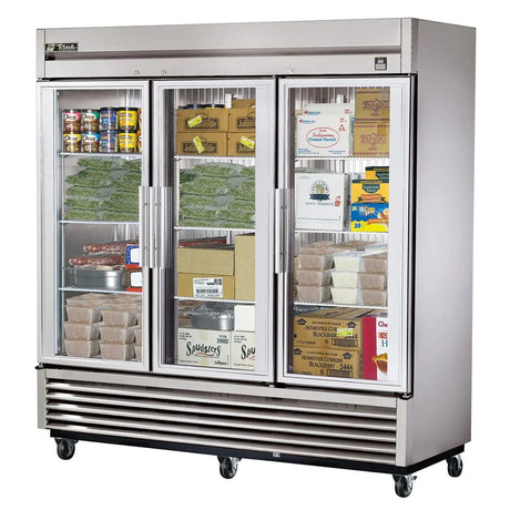 True TS-72FG-HC-FGD01 78" Three Section Reach In Freezer - Kitchen Pro Restaurant Equipment