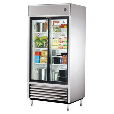 True TSD-33G-HC-LD 39 1/2" Two Section Reach In Refrigerator - Kitchen Pro Restaurant Equipment