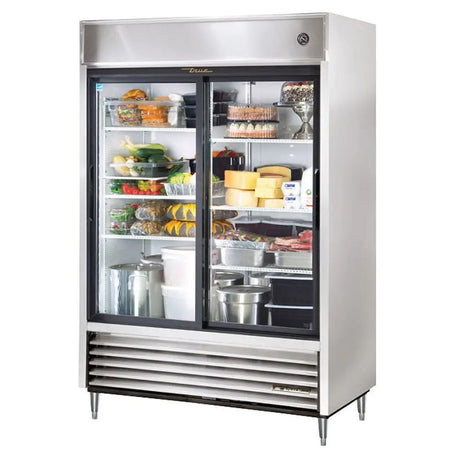 True TSD-47G-HC-LD 54 1/10" Two Section Reach In Refrigerator - Kitchen Pro Restaurant Equipment