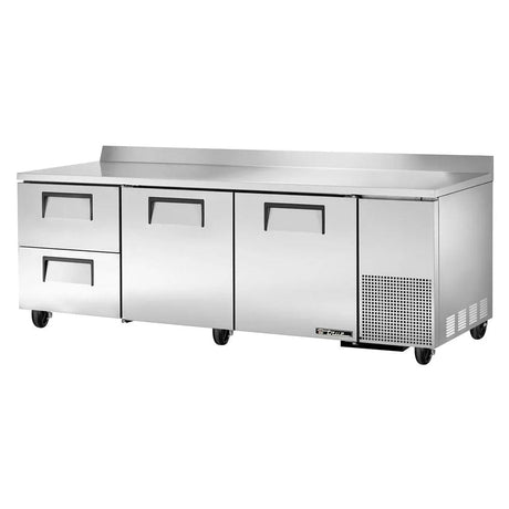 True TWT-93D-2-HC 93" Worktop Refrigerator with (3) Sections and (2) Drawers, 115v - Kitchen Pro Restaurant Equipment