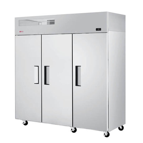 Turbo Air ER72-3-N 78" Solid Door Reach-In Top Mount Refrigerator - Kitchen Pro Restaurant Equipment