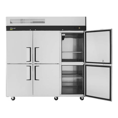 Turbo Air M3R72-6-N 78" 6 Half Solid Door Reach-In Top Mount Refrigerator - Kitchen Pro Restaurant Equipment