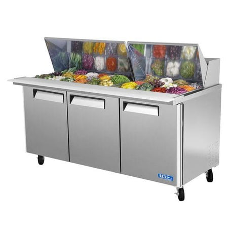 Turbo Air MST-72-30-N Refrigerated Sandwich Salad Prep Table 72-30 inches - Kitchen Pro Restaurant Equipment