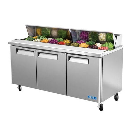 Turbo Air MST-72-N 72" Sandwich Salad Prep Table With Refrigerated Base - Kitchen Pro Restaurant Equipment