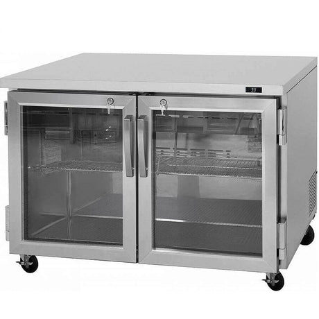 Turbo Air PUR-60-G-N 60" 2-Glass Door Undercounter Refrigerator - Kitchen Pro Restaurant Equipment