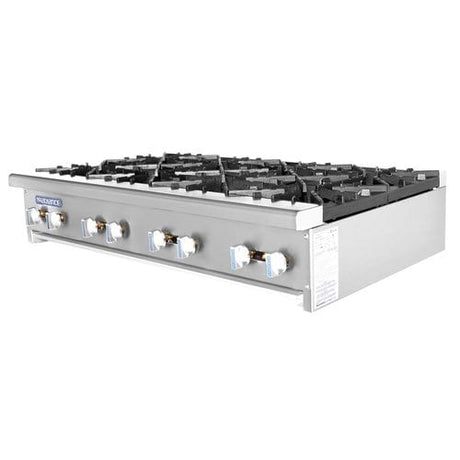 Turbo Air TAHP-48-8 48" Stainless Countertop Hotplate w/ Manual Controls NG - Kitchen Pro Restaurant Equipment