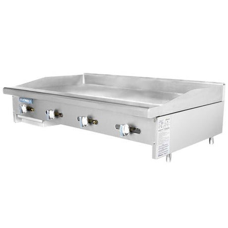 Turbo Air TAMG-48 NG 48" Gas Griddle - Manual, 3/4" Steel Plate, NG - Kitchen Pro Restaurant Equipment